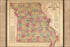 Poster, Many Sizes Available; Lloyd&#39;S Official Map Of Missouri 1861