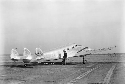 Poster, Many Sizes Available; Lockheed 12A Electra Junior. Langley 1943