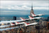 Poster, Many Sizes Available; Air Force Thunderbirds F-16 Fighting Falcons In Delta Formation Flying Near The Empire State Building