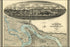 Poster, Many Sizes Available; Civil War Map And View Of Vicksburg 1863