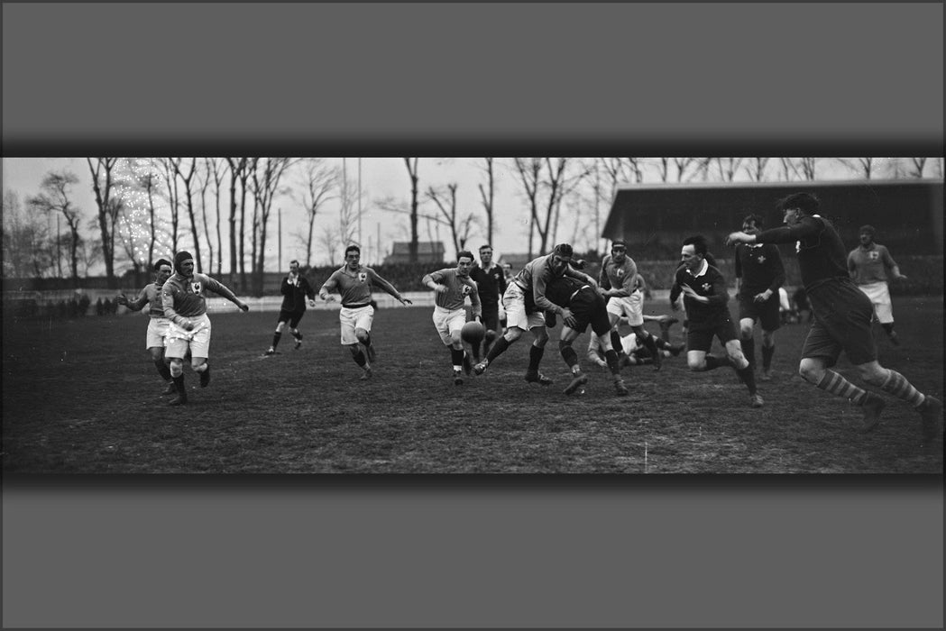 Poster, Many Sizes Available; France Playing Wales, 1922 Five Nations Rugby Championship