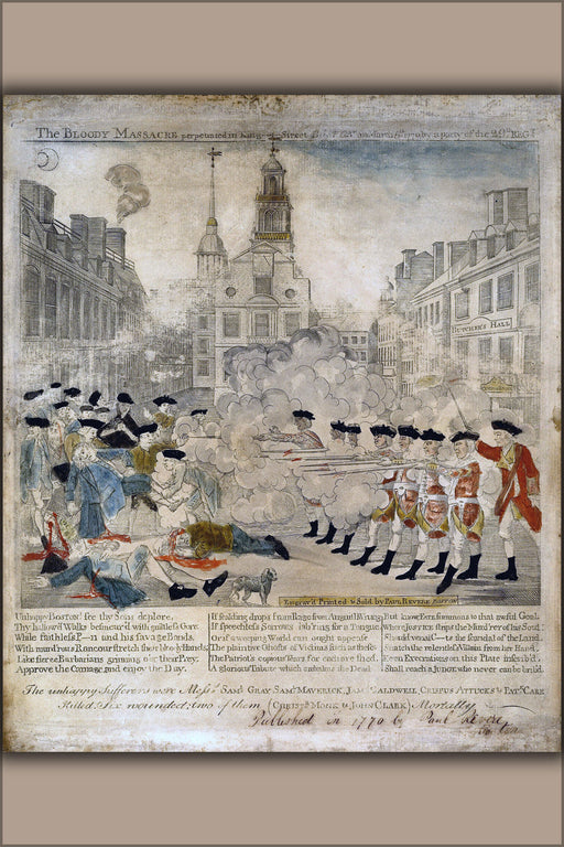 Poster, Many Sizes Available; Boston Massacre By Paul Revere