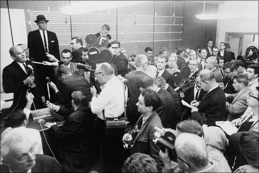 Poster, Many Sizes Available; Henry Wade 1963 Press Conference Nywts