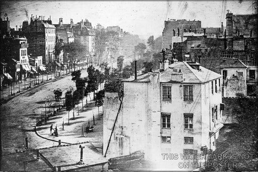 Poster, Many Sizes Available; Boulevard Du Temple, By Daguerre 1838 Paris, First Photograph Of A Person