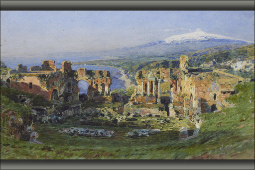 Poster, Many Sizes Available; Henry Wallis Attr Roman Theatre Taormina