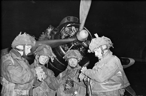 Poster, Many Sizes Available; British Pathfinders Synchronising Their Watches In Front Of An Armstrong Whitworth Albemarle. D-Day Operation