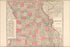 Poster, Many Sizes Available; Map Of Missouri 1898 P2