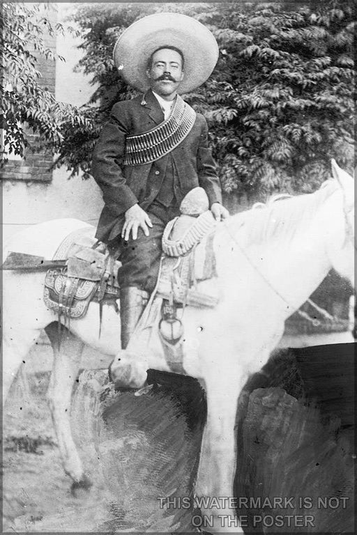 Poster, Many Sizes Available; Pancho Villa On Horseback Francisco Villa