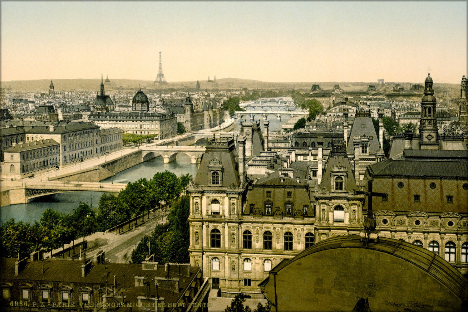 Poster, Many Sizes Available; Panorama Of The Seven Bridges, Paris, France 1890