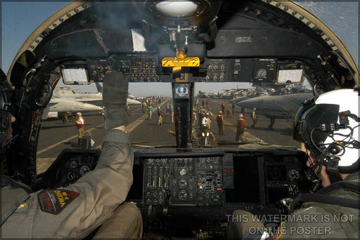 Poster, Many Sizes Available; Lockheed S-3 Viking Cockpit Of A Lockheed S-3 Viking, Aboard The Uss John F. Kennedy (Cv 67)