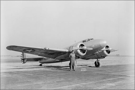 Poster, Many Sizes Available; Lockheed Xc-35, First U.S. Plane With Pressurized Cabin 1943