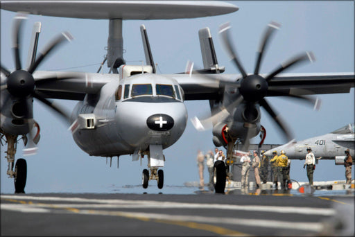 Poster, Many Sizes Available; French E-2C Hawkeye Aboard Uss John C. Stennis