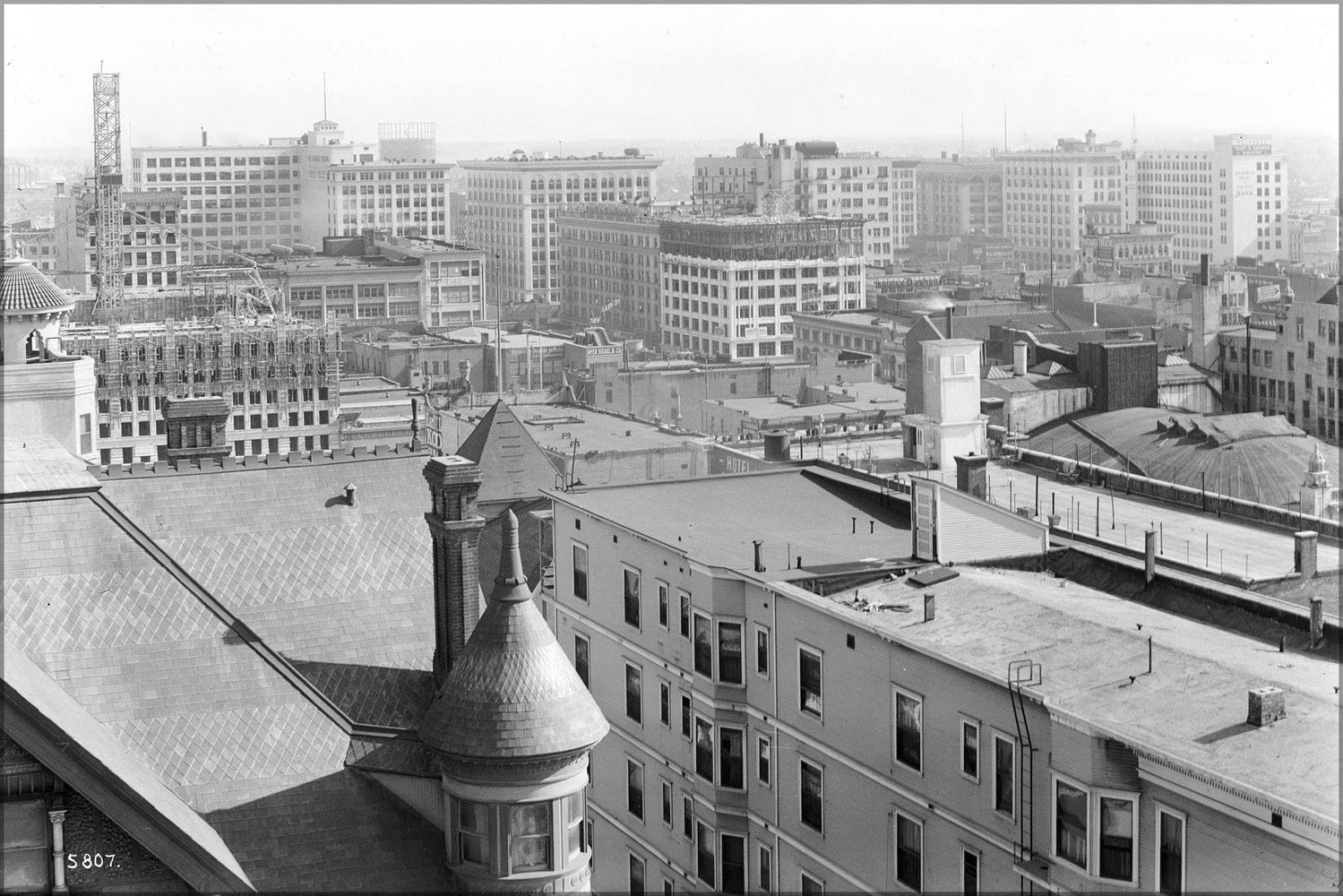 Poster, Many Sizes Available; Panoramic View Of Los Angeles From The Corner Of 4Th Street And Grand Avenue On Bunker Hill, Ca.1913 (5807) #0