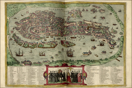 Poster, Many Sizes Available; Map Of Venice Italy 1612