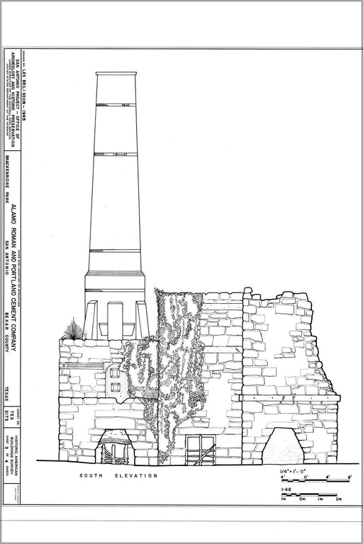 Poster, Many Sizes Available; Alamo Roman And Portland Cement Company, Brackenridge Park, San Antonio, Bexar County, Tx Habs Tex,15 Sant,35