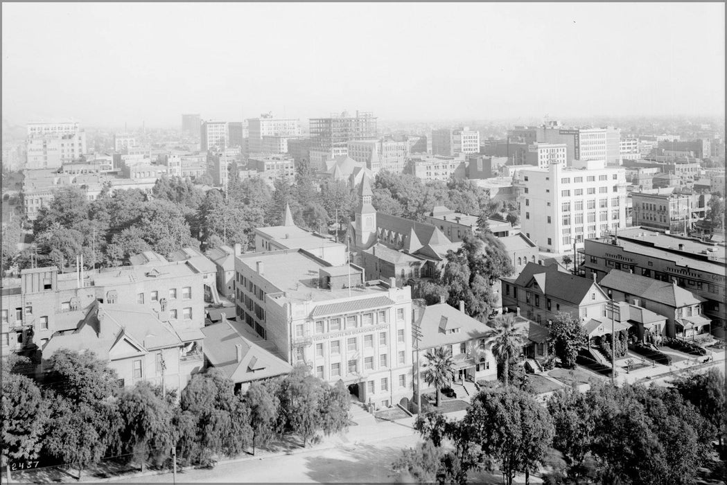 Poster, Many Sizes Available; Panoramic View Of Los Angeles From The State Normal School At Fifth Street Looking South (Or East), August 7,