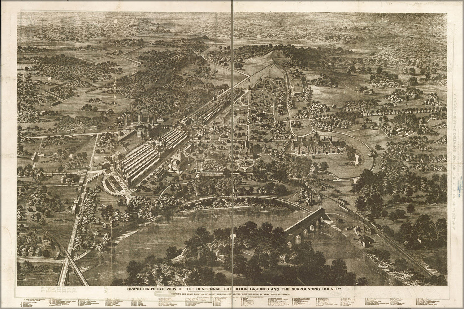 Poster, Many Sizes Available; Map Of Centennial Grounds Philadelphia 1876