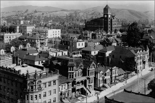 Poster, Many Sizes Available; Panoramic View Of Los Angeles, From The Court House (Corner Of Broadway And Temple Street), Ca.1904-1905 (Chs-