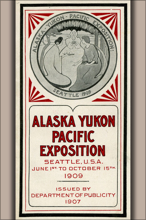 Poster, Many Sizes Available; Alaska Yukon Pacific Exposition Seattle, U.S.A. June 1St To October 15Th 1909 Cover