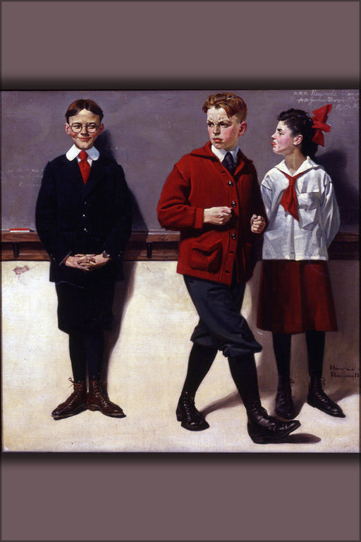 Poster, Many Sizes Available; Spells Peloponnesus (Spelling Bee) By Norman Rockwell 1918