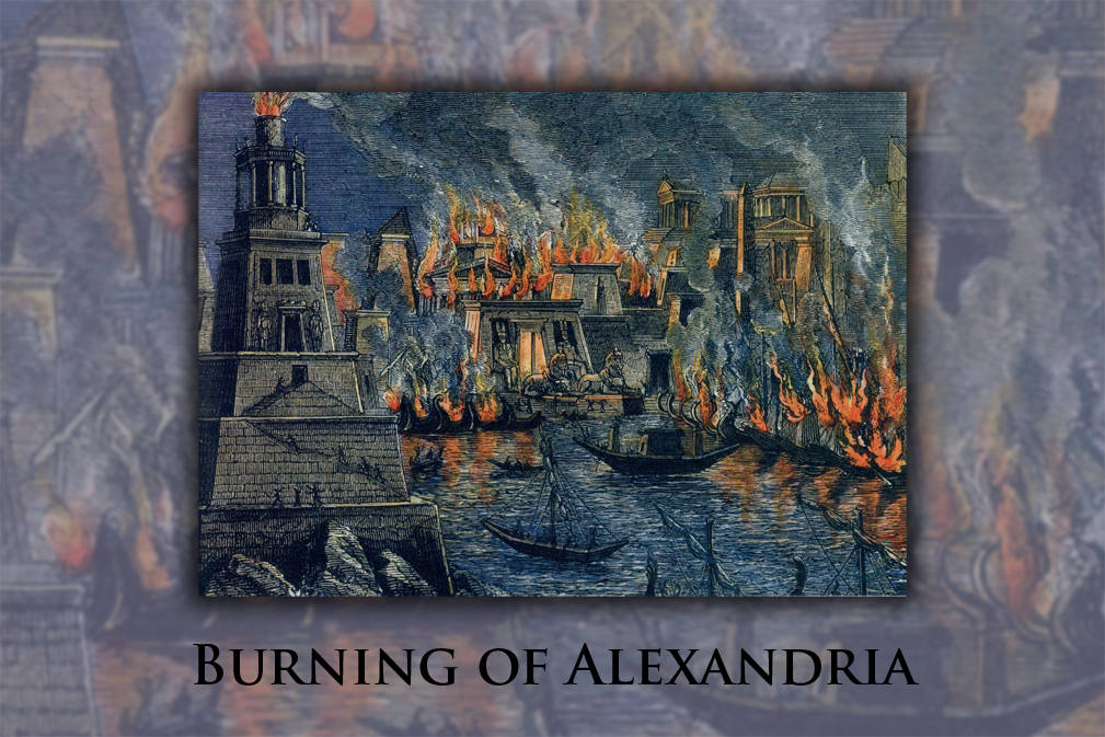 Poster, Many Sizes Available; Burning Of Alexandria, Woodcuts By Hermann GÃ¶ll,