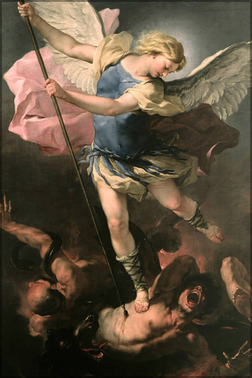 Poster, Many Sizes Available; St. Michael By Luca Giordano