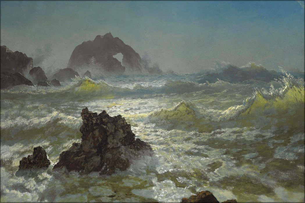 Poster, Many Sizes Available; Albert Bierstadt - Seal Rock, California