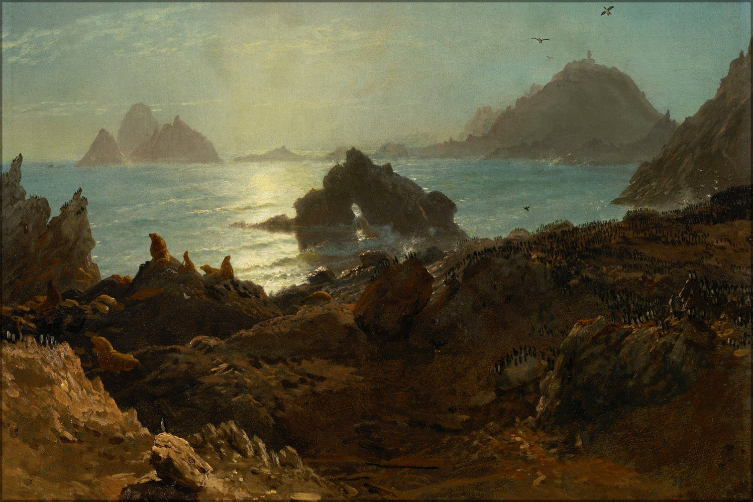 Poster, Many Sizes Available; Albert Bierstadt Farallon Islands 1872