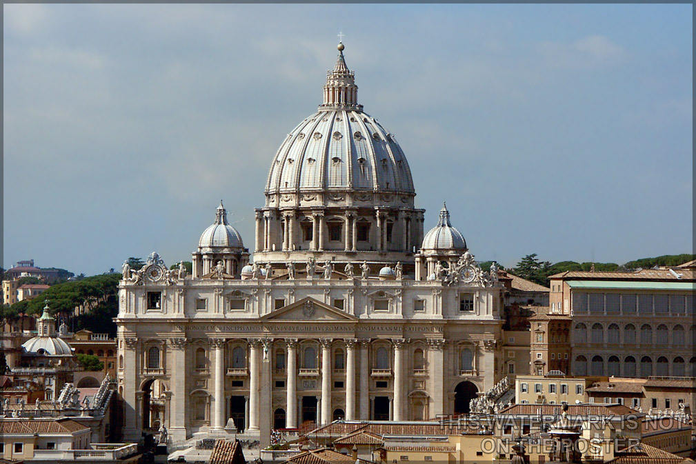 Poster, Many Sizes Available; St. Peter'S Basilica Vatican City Rome Italy