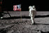 Poster, Many Sizes Available; Buzz Aldrin Salutes American Flag Apollo 11