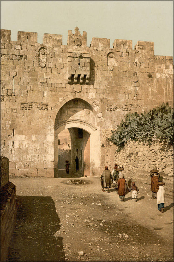 Poster, Many Sizes Available; St. Stephen'S Gate Around 1900 Jerusalem