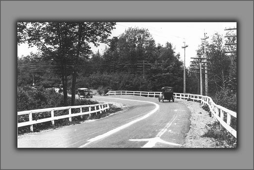 Poster, Many Sizes Available; State Highway M-15 In Marquette County, Michigan 1917