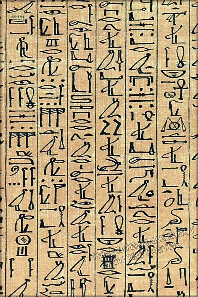 Poster, Many Sizes Available; Papyrus Of Ani, Egyptian Heiroglyphs