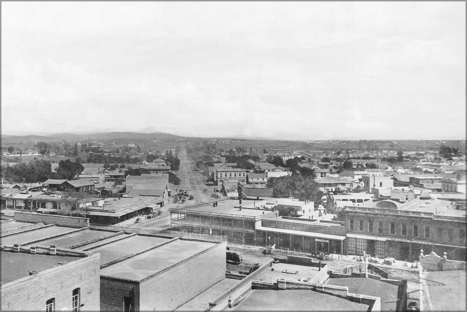 Poster, Many Sizes Available; Los Angeles Street And Aliso Street From Baker Block Looking East, Downtown Los Angeles, 1885 (1859)  #031215