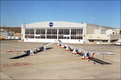 Poster, Many Sizes Available; Pathfinder Plus And Helios Prototype On The Dryden Ramp