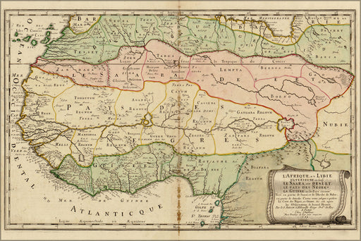 Poster, Many Sizes Available; Map Of West Africa 1679