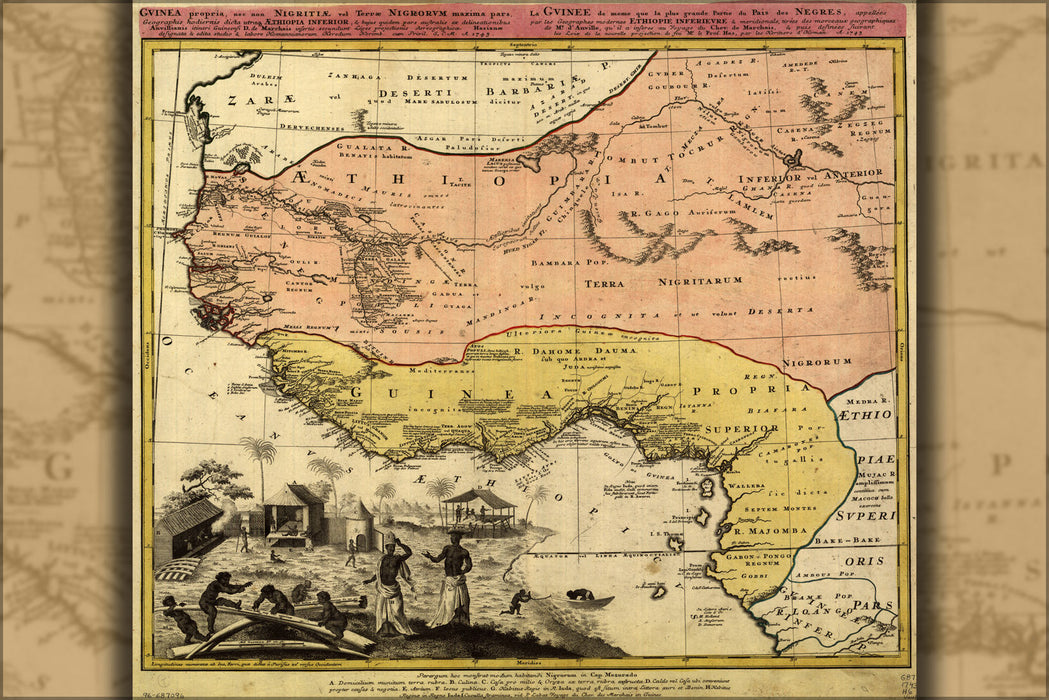 Poster, Many Sizes Available; Map Of West Africa 1743