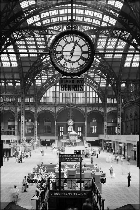 Poster, Many Sizes Available; Pennsylvania Railroad Station, New York City  1962