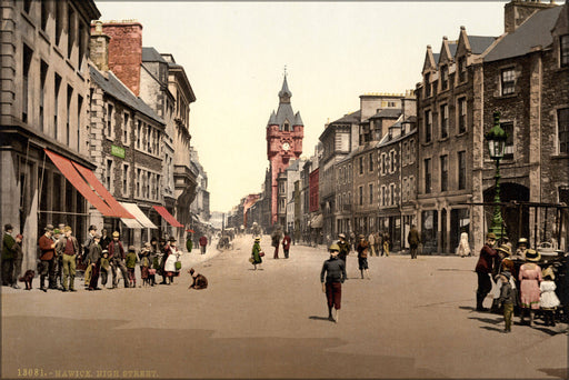 Poster, Many Sizes Available; High Street, Hawick, Scotland, 1890S