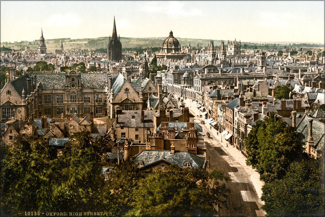 Poster, Many Sizes Available; High Street, Oxford, England, 1890S