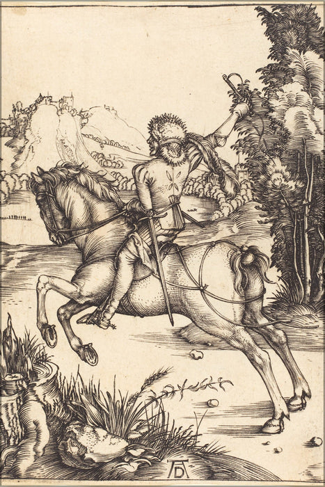 Poster, Many Sizes Available; Albrecht Durer The Little Courier Nga 1943.3.3456