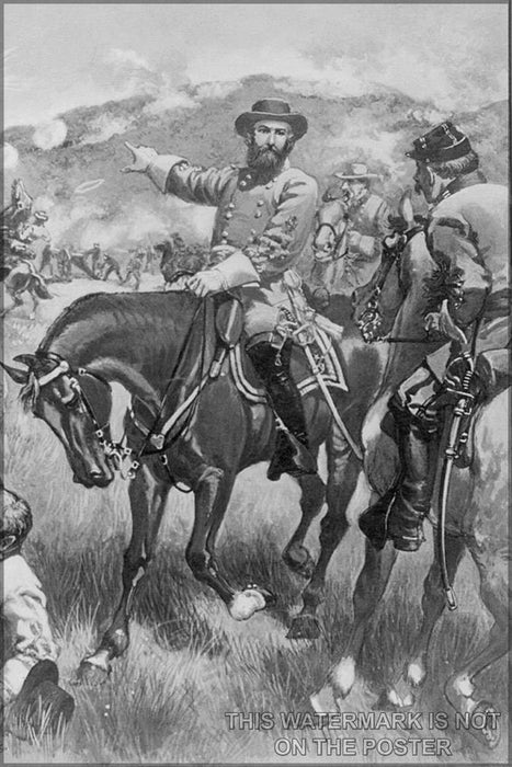 Poster, Many Sizes Available; General James Longstreet At Battle Of Gettysburg - Copy