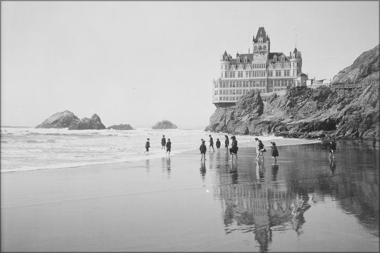 Poster, Many Sizes Available; Cliff House And Seal Rocks