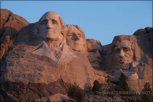 Poster, Many Sizes Available; Sunrise At Mount Rushmore