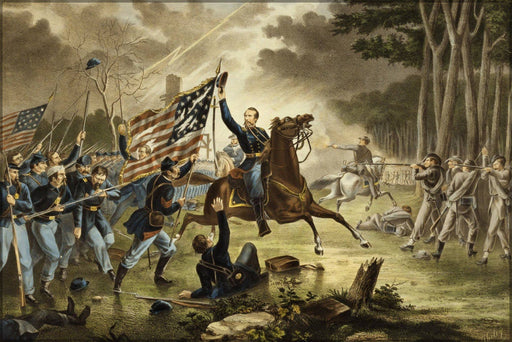 Poster, Many Sizes Available; General Philip Kearny Fatal Charge At The Battle Of Chantilly