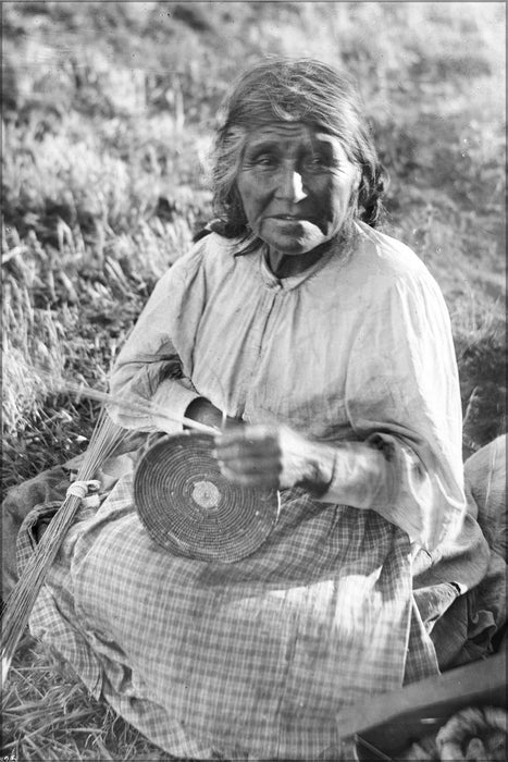 Poster, Many Sizes Available; Coahuilla Indian Woman, Maria Los Angeles, A Basket Maker, Ca.1900 (Chs-3825)