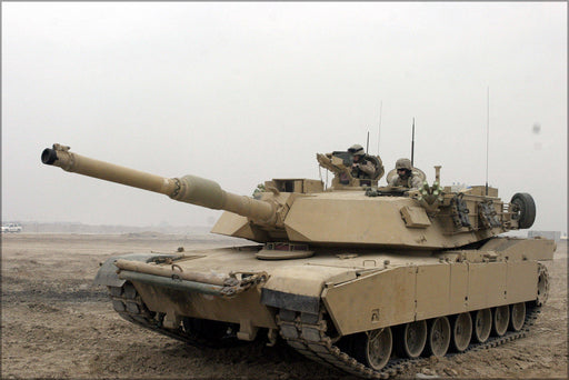 Poster, Many Sizes Available; M1A1 Abrams Tank In Camp Fallujah