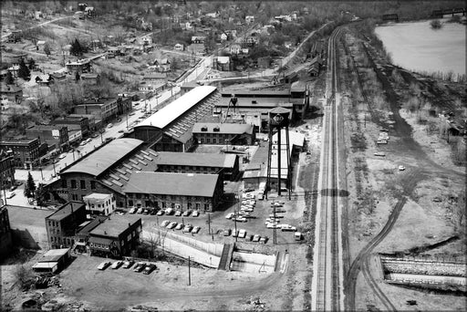 Poster, Many Sizes Available; Susquehanna Train Repair Shops Erie Railroad 1971