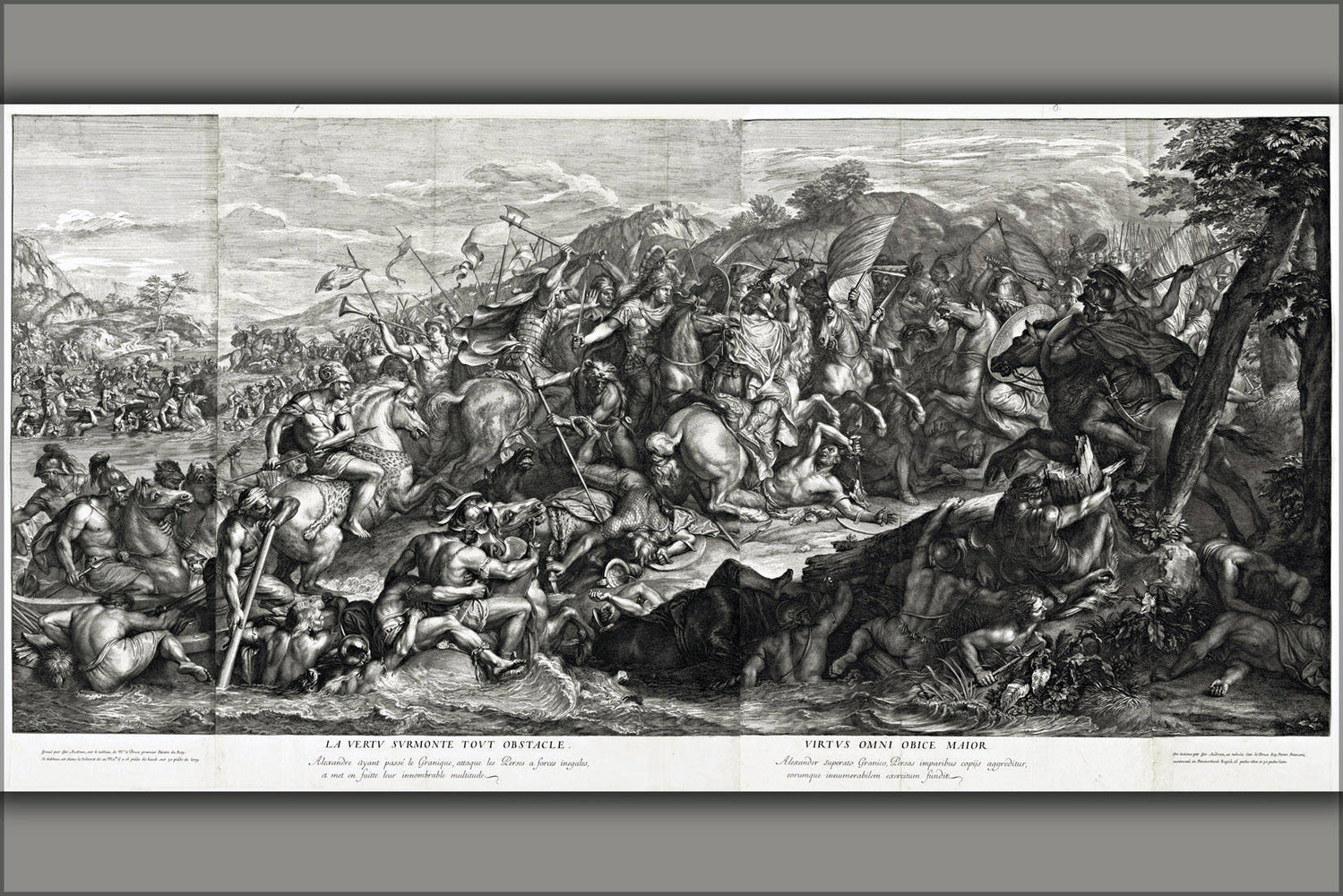 Poster, Many Sizes Available; Alexander The Great Fighting Persians, Granicus 334 Bc