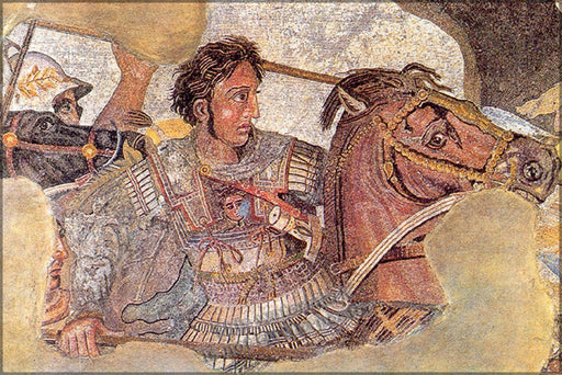 Poster, Many Sizes Available; Alexander The Great Fighting The Persian King Darius Iii. From Alexander Mosaic,